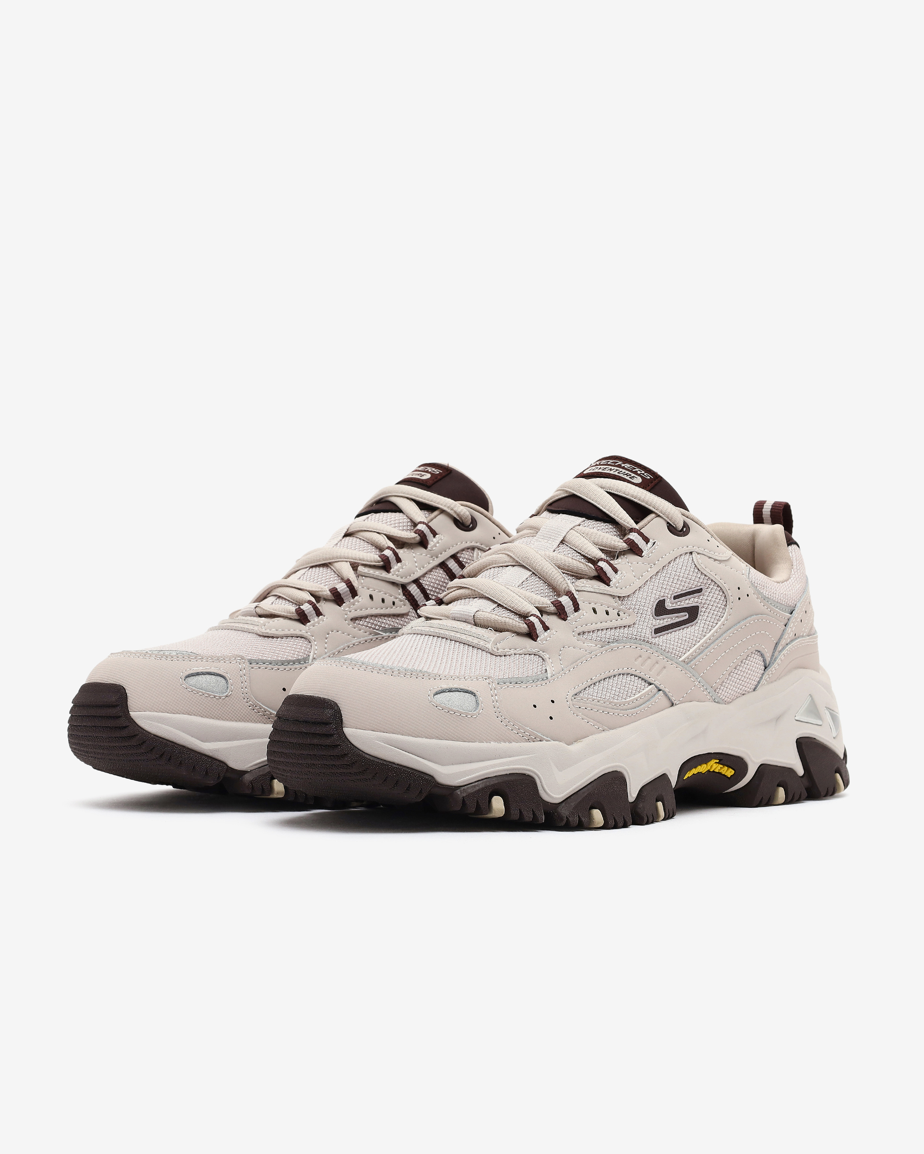 Skechers D'lites Hiker Echo Lake Erkek Gri Outdoor Ayakkabı 237423